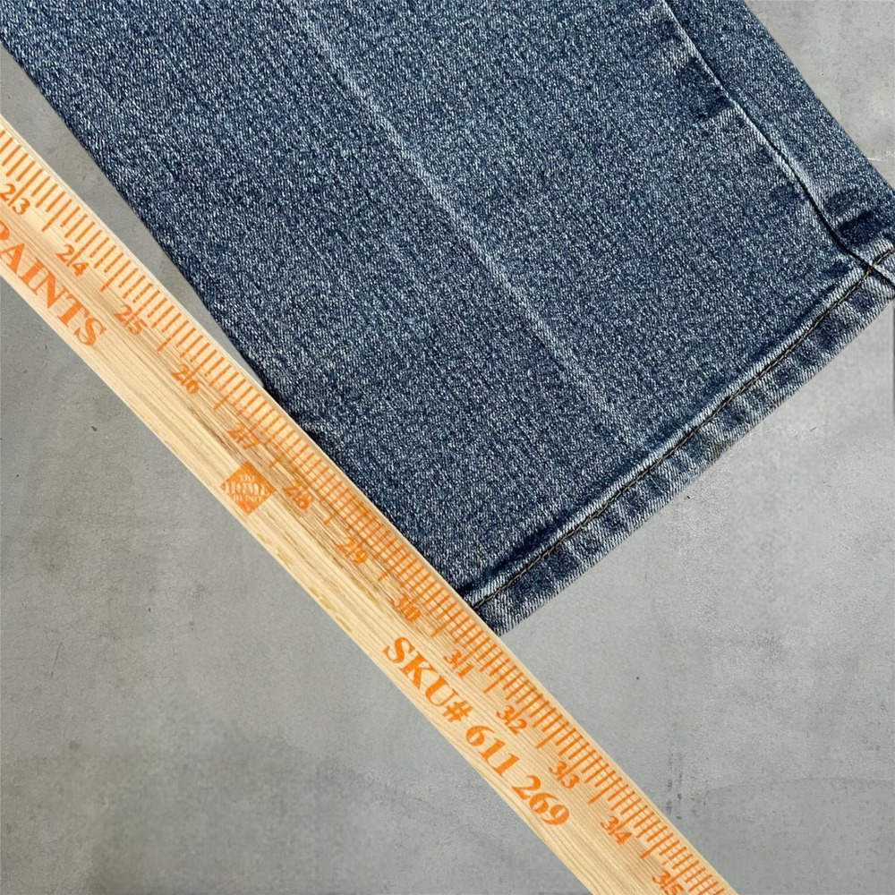 Ariat Rebar M4 Relaxed Bootcut Jeans Mens 34x34 Blue Denim Workwear Utility - Picture 5 of 9